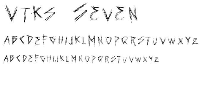 vtks seven font